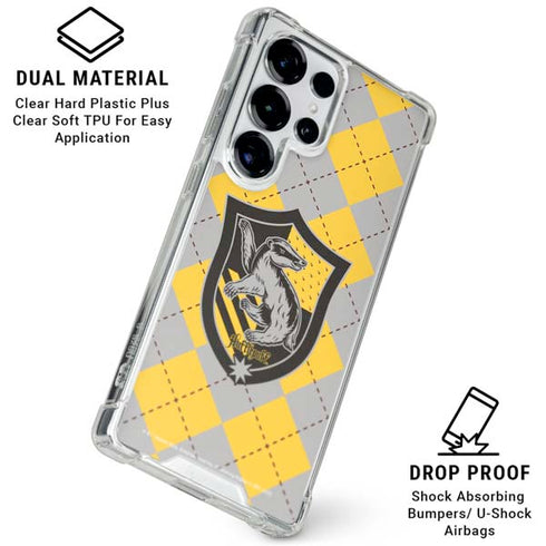 Wizarding World Harry Potter Hufflepuff Crest Galaxy S25 Ultra Clear Case